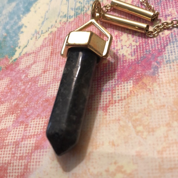 NWT Gold Tone & Blue Chakra 2 Layers Necklace ! - Picture 2 of 5